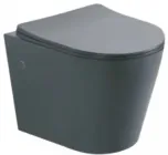 Унітаз підвісний ASIGNATURA Axiom Rimless c сидінням Soft Close дюропласт сірий матовий (97802806)