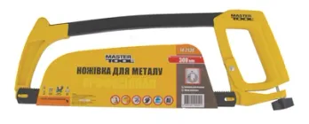 Ножівка по металу Mastertool 300 мм алюмініва рукоять кут нахилу полотна 45-90* flex полотно дер/мет