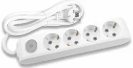 Подовжувач Panasonic X-tendia із заземленням 4 гнізда 3 м Сірий (8681224760660)