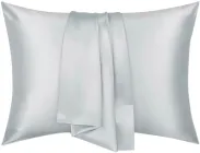 Шовкова наволочка Love You 50 х 70 см світло-сіра (ly5018)