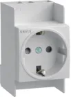 Розетка на DIN-рейку Hager SN016 16 A
