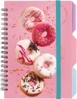 Блокнот Optima Cupcake B6 спіраль з роздільниками 100 аркушів у клітинку (O20358-06)