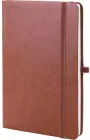 Діловий нотатник Optima Nebraska А5 м'яка обкладинка білий блок лінійка коричневий (O20124-07)
