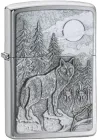 Запальничка Zippo Timberwolves Emblem Brushed Chrome Timberwolves 20855