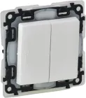 Вимикач двоклавішний Legrand Valena Life 10 А 250 В IP44 Білий (752155)