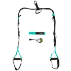 Тренувальні петлі trx для кросфіту (трх тренажер для фітнесу та турніка) OSPORT Pro (FI-0037-1) Чорно-бірюзовий