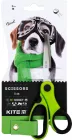 Ножиці дитячі Kite Dogs 15 см із гумовими вставками Зелені (k22-126)