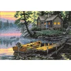 Набір для вишивання хрестиком Dimensions Ранкове озеро (65091)