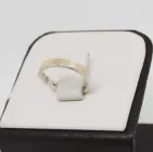 Обручку срібне з золотою пластиною. 18.5 1,8 м