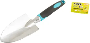 Совок посадковий Mastertool алюмінієвий з пластиковою ручкою та TPR-покриттям 305х75 мм (14-6160)