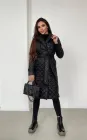 Пальто жіноче демісезонне стьобане KML 0024 S (42-44) Чорний (К - 0024/1 А