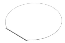 Пружина для фіксації резини люка бака для пральної машини Whirlpool 481010915290