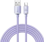 Кабель Baseus Crystal Shine Series Fast Charging Data Cable USB to Type-C 100 W 2 m Purple (CAJY000505)