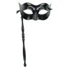 Маска Бал-маскарад з ручкою SETA Decor 19-249BLK