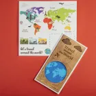 Унікальна листівка Primax-art "Travel around the World" з дерева 19,5*10 см