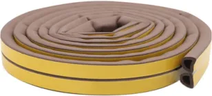 Ущільнювач для дверей Horst клеючий D-подібний DS-D 14х12 Коричневий (DS-D 14x12 BROWN)