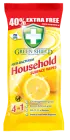 Антибактеріальні серветки для побутових поверхонь Green Shield 70 шт. (5060110225316)