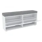 Тумба для взуття в передпокій із ДСП 1202х271х525 мм німфея альба Blonski 44881