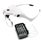 Бінокулярні окуляри 9892B2 Magnifier (бінокуляри) з LED-підсвічуванням та змінним збільшувальним склом