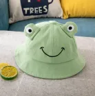 Дитяча Панама Жабеня Пепе 2 (Жабка, жаба, жаба) з очками на гумці Зелена, Унісекс