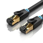 Патч-корд Vention CAT 8 SFTP Ethernet, 0.5 m, Black, rj-45 - rj-45, 8 жил (IKABD)