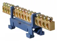 Шина нульова 15 отворів BC-515 6х9 на ДИН-рейку АСКО-УКРЕМ