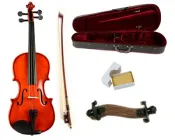 Набір скрипка Rafaga АС розмір 4/4 + кейс + місток + смичок + каніфоль (Коричневого кольору)