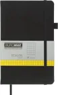 Нотатник Buromax Etalon 125x195 мм 96 аркушів в клітинку обкладинка зі штучної шкіри Чорна (BM.291160-01)