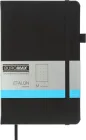Записна книга Buromax Etalon 125x195 мм 96 аркушів у крапку обкладинка зі штучної шкіри Чорна (BM.291360-01)