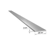 Смуга сталева Метінвест 20х4 мм Довжина 1 метр