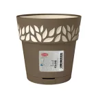 Вазон круглий Stefanplast Opera Cloe 15х15х15 см Капучіно/ваніль (94024)