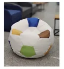 Крісло м'яч еко-шкіра M білий Gudz