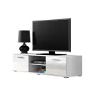 Тумба під телевізор у вітальню з ламінованої ДСП Soho 140 Білий Сама Польща без підсвічування