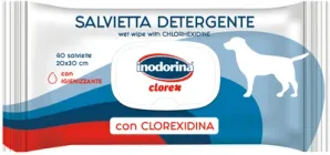 Вологі серветки для собак Inodorina clorex з хлоргексидином 40 шт (8031398253299)