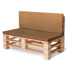 Комплект подушок для садових меблів SanchoBAG Велюр Herbal Honey 120x40x5/120х60x5 см (pvm-1014-sb205-04)