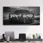 Картина мотиваційна Холстович Bugati Don't Stop 30x60 см. Картина Bugatti Бугатті для офісу, кабінету, салонів.