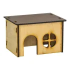 Дерев'яний будиночок для дрібних гризунів Лорі 12*10*10 см