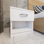 Тумба приліжкова з одним висувним ящиком RedWood Марсель Ш386*В410*Г292 Білий RLGT25whiteI25