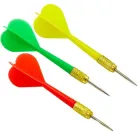 Дротики для гри в дартс пластикові з латунним наконечником 6гр, набір 3шт