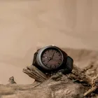 Чоловічий годинник з дерева SkinWood Black з індивідуальним гравіюванням