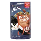 Упаковка ласощів для котів Purina Felix Party Mix Гриль Мікс зі смаком курки, яловичини та лосося 8 шт. по 60 г (7613287631411)