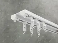 Стельовий карниз Quadrum подвійний посилений алюмінієвий 10 мм 220 см