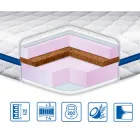 Тонкий матрац на диван (футон, топер) EUROSLEEP COCOS-MIX (7см, 3/4) жакардовий чохол 160х200