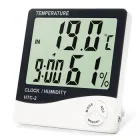 Бездротовий термогігрометр з годинником HTC-2 з виносним датчиком