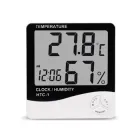 Бездротовий термогігрометр з годинником HTC-1