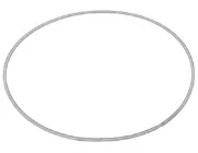 Хомут для фіксації резини люка пральної машини Whirlpool 480111100817