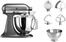 Кухонна машина KitchenAid Artisan 5KSM175PSEMS з відкидним блоком срібний медальйон