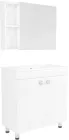Тумба RJ Atlant з умивальником RZJ815 80 см підлогова + дзеркальна шафа 80x60 см