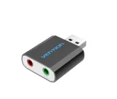 Зовнішня звукова карта Vention USB Sound Card 2.0 Channel, Black (VAB-S17-B)