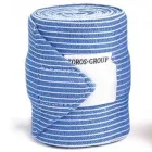 Еластичний медичний бинт із текстильною застібкою, 1.5 м Х 8 см, Toros-Group (Україна) синій